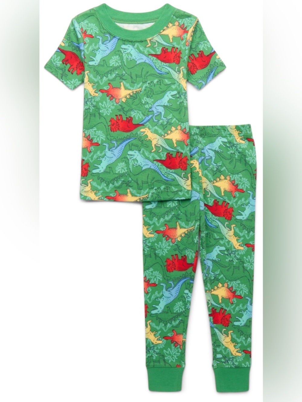 Wonder Nation Toddler Cotton Sleep Tee and Pants Pajama Set, 2-Piece